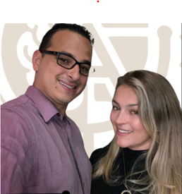 Foto de Rafael e Dandhara